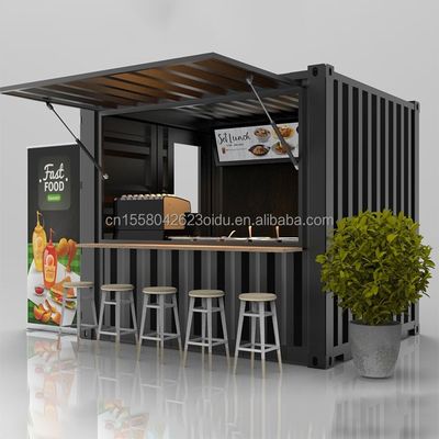 Coffee Shop Bar Street Restaurant Garden Booth 10 piedi a 20 piedi o 40 piedi con pannello Wave Sandwich 50/75/100mm