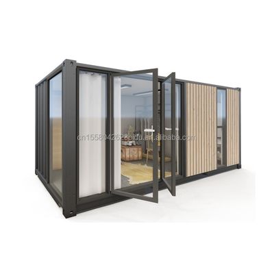 Casa di contenitori in legno espandibile con finestre in lega di alluminio per l'UE 20ft 40ft Modern Design Outdoor Hotel and Vocation