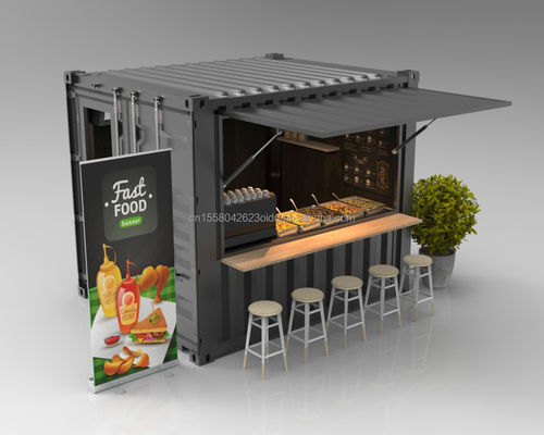 Coffee Shop Bar Street Restaurant Garden Booth 10 piedi a 20 piedi o 40 piedi con pannello Wave Sandwich 50/75/100mm