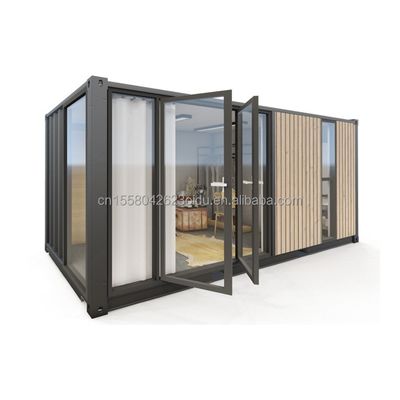 Casa di contenitori in legno espandibile con finestre in lega di alluminio per l'UE 20ft 40ft Modern Design Outdoor Hotel and Vocation