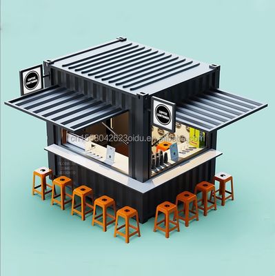 Coffee Shop Bar Street Restaurant Garden Booth 10 piedi a 20 piedi o 40 piedi con pannello Wave Sandwich 50/75/100mm
