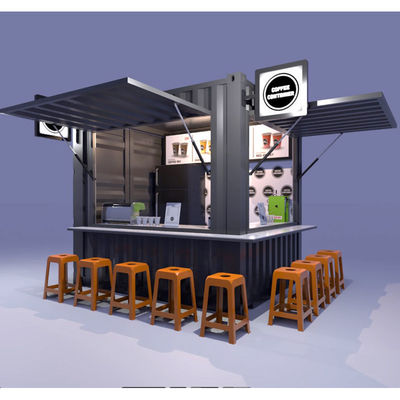 Coffee Shop Bar Street Restaurant Garden Booth 10 piedi a 20 piedi o 40 piedi con pannello Wave Sandwich 50/75/100mm