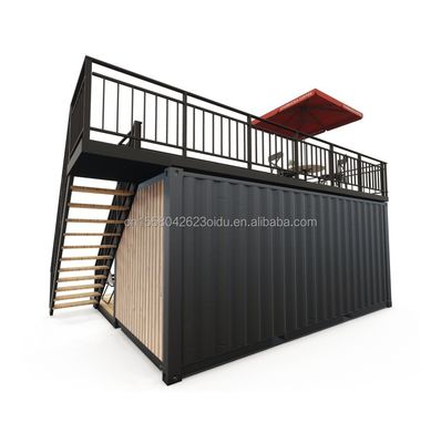 Finestre in lega di alluminio 20ft/40ft Edifici in contenitori di legno di un piano per hotel appartamento villa o cabine