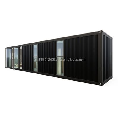 Hotel 40ft prefabbricato contenitore pieghevole modulare Rapido costruzione piccola casa con tubi quadrati in acciaio galvanizzato struttura principale