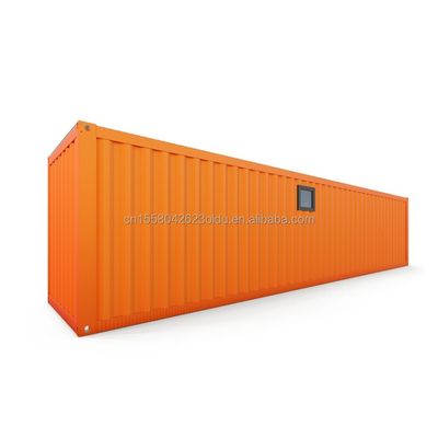 Hotel 40ft prefabbricato contenitore pieghevole modulare Rapido costruzione piccola casa con tubi quadrati in acciaio galvanizzato struttura principale