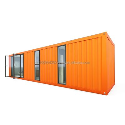 Hotel 40ft prefabbricato contenitore pieghevole modulare Rapido costruzione piccola casa con tubi quadrati in acciaio galvanizzato struttura principale