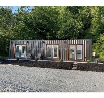 20ft 40ft container di spedizione casa prefabbricata per Carport con pannello sandwich e galvanizzato piegatura di acciaio 180g