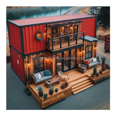 20ft Modern Luxury Prefab House Steel Sandwich Panel Container di spedizione modificato per il giardino all'aperto