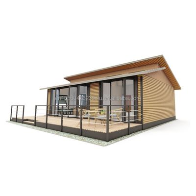 Moderno UE 3 camere da letto piatta casa contenitore in legno parete esterna e in acciaio galvanizzato piegatura 180g per abitazione