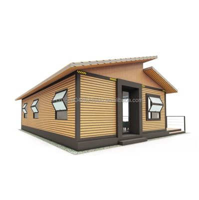 Moderno UE 3 camere da letto piatta casa contenitore in legno parete esterna e in acciaio galvanizzato piegatura 180g per abitazione