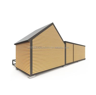 50/75/100mm Wave Sandwich Panel Parete per il centro commerciale in struttura in acciaio triangolare Progettazione di una casa di contenitori moderna dell'UE