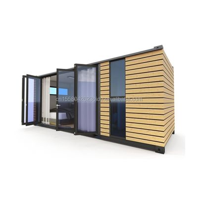 Cornice in acciaio galvanizzato Fenditura in acciaio 180g per 20 piedi Studio Pareti esterne in legno Container di spedizione Casa Case in container eleganti