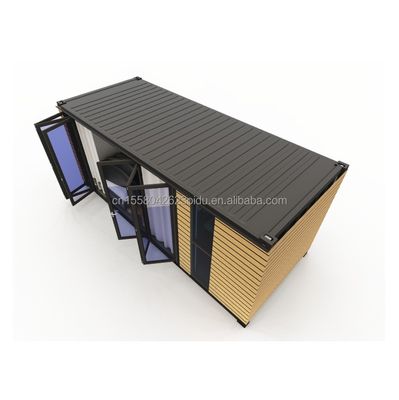 Cornice in acciaio galvanizzato Fenditura in acciaio 180g per 20 piedi Studio Pareti esterne in legno Container di spedizione Casa Case in container eleganti