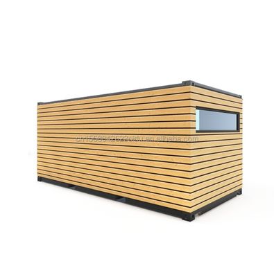 Cornice in acciaio galvanizzato Fenditura in acciaio 180g per 20 piedi Studio Pareti esterne in legno Container di spedizione Casa Case in container eleganti