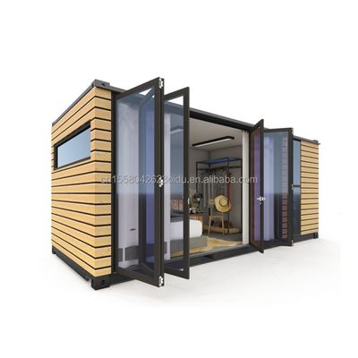 Cornice in acciaio galvanizzato Fenditura in acciaio 180g per 20 piedi Studio Pareti esterne in legno Container di spedizione Casa Case in container eleganti