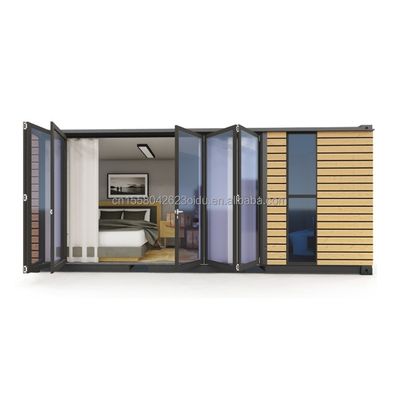Cornice in acciaio galvanizzato Fenditura in acciaio 180g per 20 piedi Studio Pareti esterne in legno Container di spedizione Casa Case in container eleganti