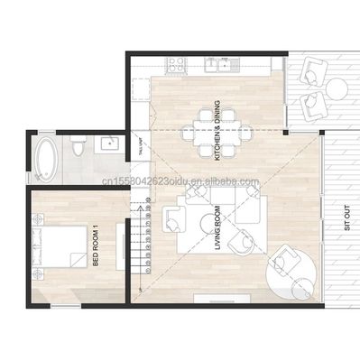 Colore personalizzato Camera d'albergo di lusso Triangolo casa contenitore per famiglia o villa Realizzato in tubi quadrati in acciaio galvanizzato