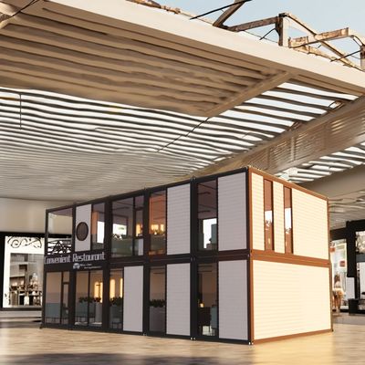 Colore personalizzato Assemblaggio semplice Modulare alloggiamento prefabbricato per ristorante negozio centro commerciale supermercato contenitore Home Bar Design