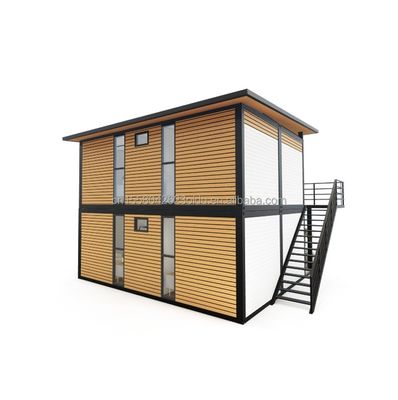 20ft/40ft Steel Frame Galvanized Steel Bending 180g Modern 4 Bedroom Bilayer Prefab Espandibile Container House Design per il centro commerciale