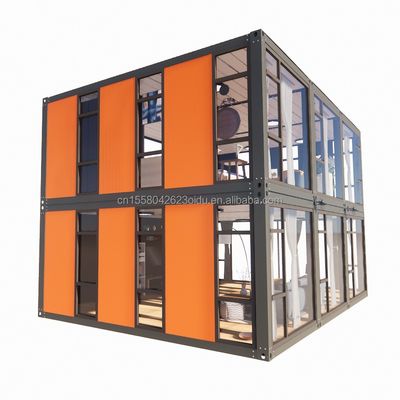 Hotel Flat Pack Prodotto in acciaio Design moderno Appartamento fabbricato da Cbox Luxury Casa contenitore portatile a due strati