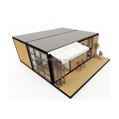 Alloggio alberghiero 2024 stile lussuoso mini casa prefabbricata portatile con 50/75/100mm Wave Sandwich Panel Pareti e design