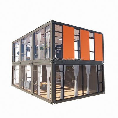 Hotel Flat Pack Prodotto in acciaio Design moderno Appartamento fabbricato da Cbox Luxury Casa contenitore portatile a due strati
