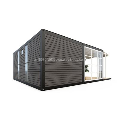 Casa contenitore con due camere da letto con tubo quadrato in acciaio galvanizzato