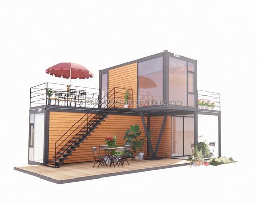 50/75/100mm Wave Sandwich Panel Parete 20 piedi Portatile Container di spedizione Negozio di abbigliamento Prefabbricato Negozio mobile Pop-up Negozio al dettaglio