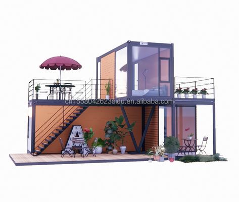 50/75/100mm Wave Sandwich Panel Parete 20 piedi Portatile Container di spedizione Negozio di abbigliamento Prefabbricato Negozio mobile Pop-up Negozio al dettaglio