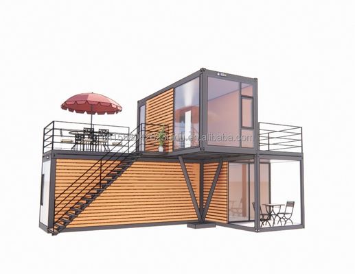 50/75/100mm Wave Sandwich Panel Parete 20 piedi Portatile Container di spedizione Negozio di abbigliamento Prefabbricato Negozio mobile Pop-up Negozio al dettaglio