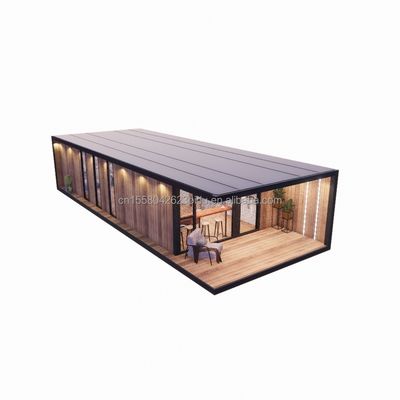 Acciaio galvanizzato flessibile portatile modulare 2-3 camere da letto Prefabbricato Flat Pack Mobile Cabina giardino Alberghi Ville Case pronte a disposizione
