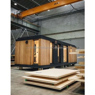 Leggio di alluminio Finestre Triangolo Moderno tetto Prefabbricato Casa tetto piatto Contenitore Residenziale Case prefabbricate in legno Panello sandwich in acciaio in esterno