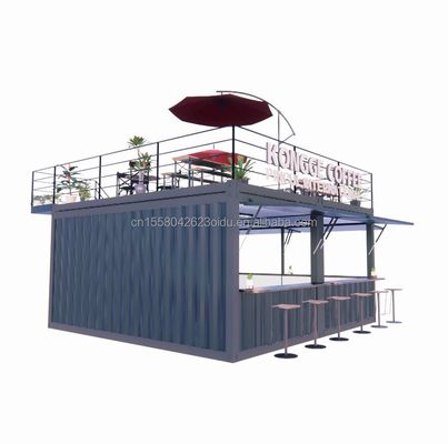 Modern Design Mobile Container Bar per case urbane completamente attrezzato Ristorante prefabbricato e caffetteria in colore personalizzato