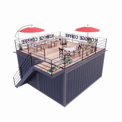 Modern Design Mobile Container Bar per case urbane completamente attrezzato Ristorante prefabbricato e caffetteria in colore personalizzato