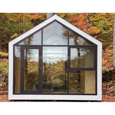 Container di spedizione modificato Casa prefabbricata Triangolo tetto e legno stabile Fondazione per residenziale Container in acciaio Casa