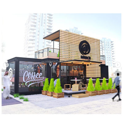 Colore personalizzato Disegno moderno Contenitore prefabbricato Latte Tè Negozio Caffe' Negozio Caffe' Case Mini Container Modulare Casa