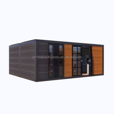 Moderno 2 camere da letto Contenitore in acciaio espandibile Casa Prefabbricata Design per l'applicazione del centro commerciale Varianti di colore personalizzate
