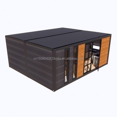 Moderno 2 camere da letto Contenitore in acciaio espandibile Casa Prefabbricata Design per l'applicazione del centro commerciale Varianti di colore personalizzate