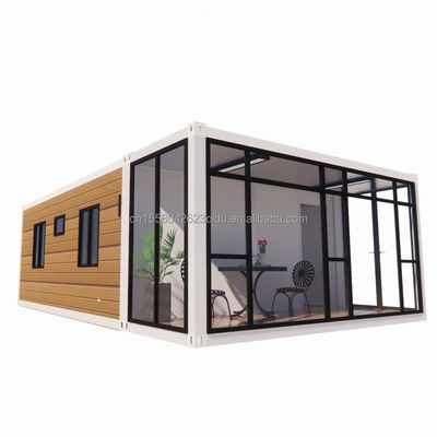 20ft Moderna casa di container espandibile per Carport Prefabbricato Mobile Acciaio pannello sandwich Materiale Hotel Ristorante Bar
