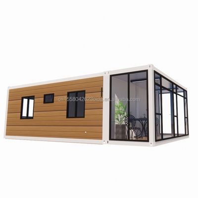 20ft Moderna casa di container espandibile per Carport Prefabbricato Mobile Acciaio pannello sandwich Materiale Hotel Ristorante Bar