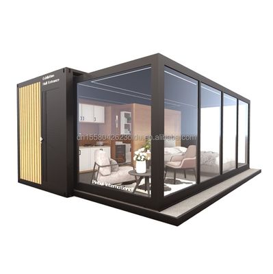 Wave Sandwich Panel 20ft Container Coffee House per stile di design moderno in Eu Expansion Garden Hotel