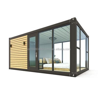 Colore personalizzato Moderno lusso Piccolo 20ft 40ft Prefabbricato Casa di legno mobile contenitore in acciaio leggero Casa prefabbricata Appartamento per esterni