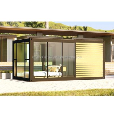 Colore personalizzato Moderno lusso Piccolo 20ft 40ft Prefabbricato Casa di legno mobile contenitore in acciaio leggero Casa prefabbricata Appartamento per esterni