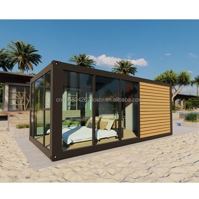 Colore personalizzato Moderno lusso Piccolo 20ft 40ft Prefabbricato Casa di legno mobile contenitore in acciaio leggero Casa prefabbricata Appartamento per esterni