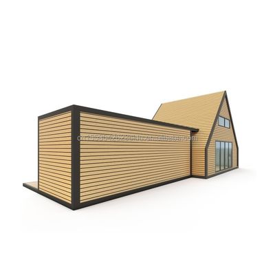 Moderno Triangolo di Design Combinato Flat Pack Acciaio e Legno Container House Espandibile per Applicazioni Esterne 20ft o 40f