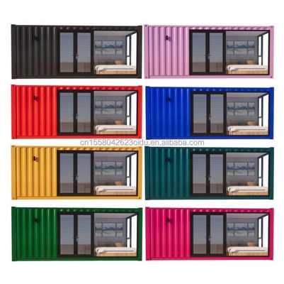 50/75/100mm Wave Sandwich Panel Parete Moderno 20ft UE Case prefabbricate Container Casa di legno Giardino indipendente Appartamento per hotel