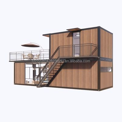 3 camere da letto Modulare Prefabbricato Container House Moderno Disegno Acciaio Pannello a parete Di colore in legno Espandibile Prefabbricato per la vita