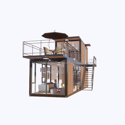 3 camere da letto Modulare Prefabbricato Container House Moderno Disegno Acciaio Pannello a parete Di colore in legno Espandibile Prefabbricato per la vita