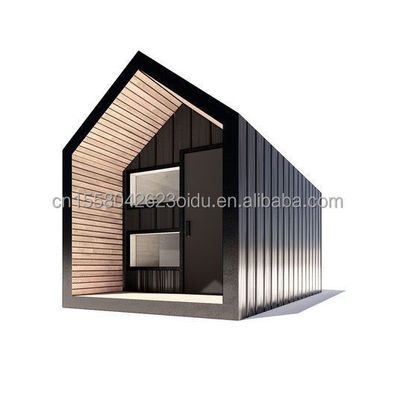 Struttura principale Tubi quadrati in acciaio galvanizzato Casa esterna triangolare moderna progettata con materiale per pannelli sandwich per negozio