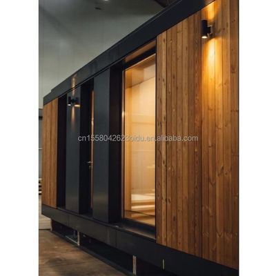20ft Mobile Home Garden Studio Prefabbricato Customisable Steel Container House con Parete 50/75/100mm Wave Sandwich Panel